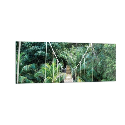 Glass picture - Welcome to the Jungle! - 140x50 cm
