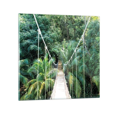 Glass picture - Welcome to the Jungle! - 30x30 cm