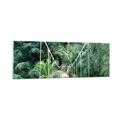 Glass picture - Welcome to the Jungle! - 90x30 cm