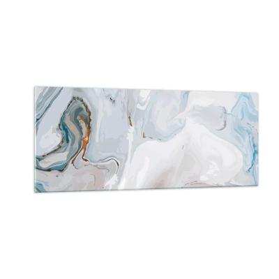 Glass picture - White Fusion - 100x40 cm