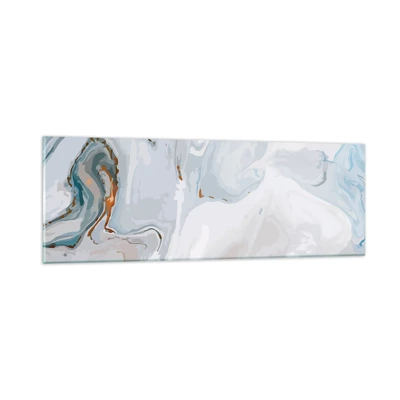 Glass picture - White Fusion - 90x30 cm