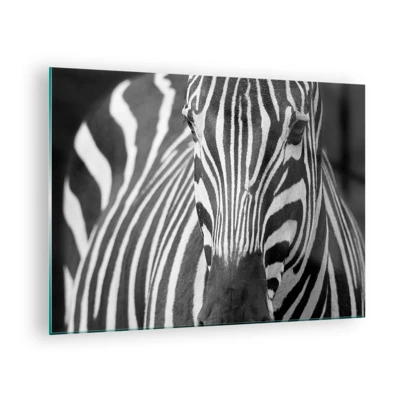 Glass picture - World Is Black and White - 70x50 cm