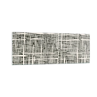 Glass picture - Woven Composition - 140x50 cm