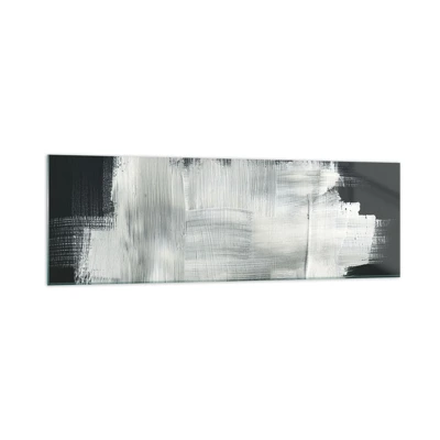 Glass picture - Woven from the Vertical and the Horizontal - 160x50 cm