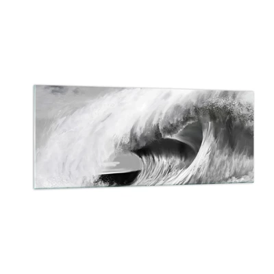 Glass picture - Wrath of the Ocean - 100x40 cm