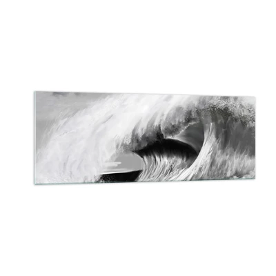 Glass picture - Wrath of the Ocean - 140x50 cm