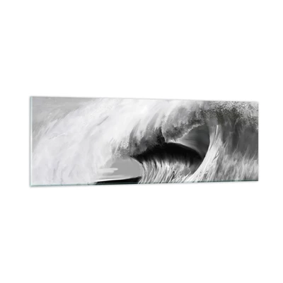 Glass picture - Wrath of the Ocean - 90x30 cm