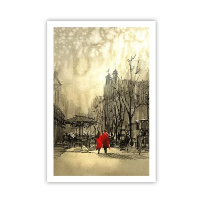 Poster - A Date in London Fog - 61x91 cm