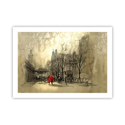 Poster - A Date in London Fog - 70x50 cm