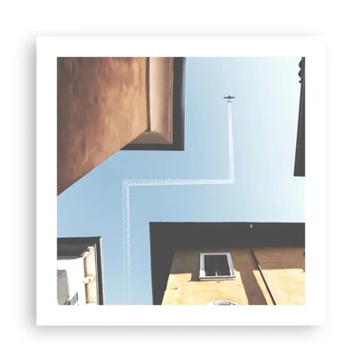 Poster - Above City Maze - 50x50 cm