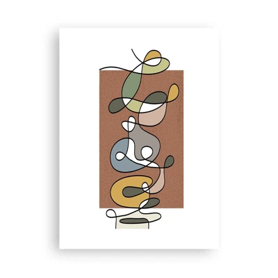 Poster - Abstract Worthy of a Smile - 50x70 cm