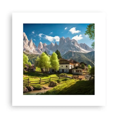 Poster - Alpine Idyll - 30x30 cm