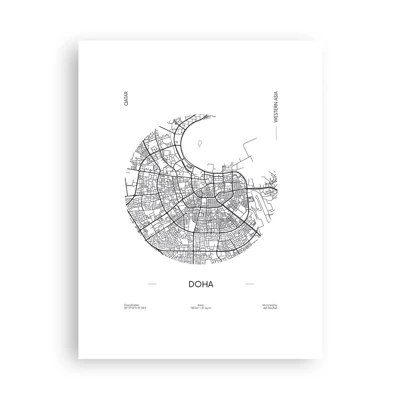 Poster - Anatomy of Doha - 30x40 cm