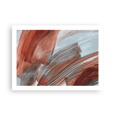 Poster - Autumnal and Windy Abstract - 70x50 cm