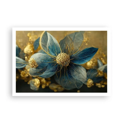 Poster - Blossoming in Gold - 100x70 cm