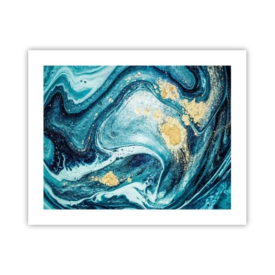 Poster - Blue Whirl - 50x40 cm