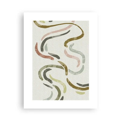Poster - Cheerful Dance of Abstraction - 30x40 cm