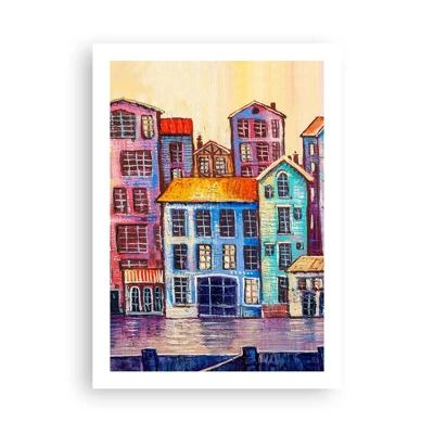 Poster - City Like From a Fairytale - 50x70 cm