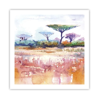 Poster - Colour of Savannah - 60x60 cm