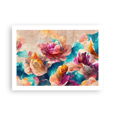 Poster - Colourful Splendour of a Bouquet - 70x50 cm