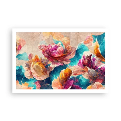 Poster - Colourful Splendour of a Bouquet - 91x61 cm