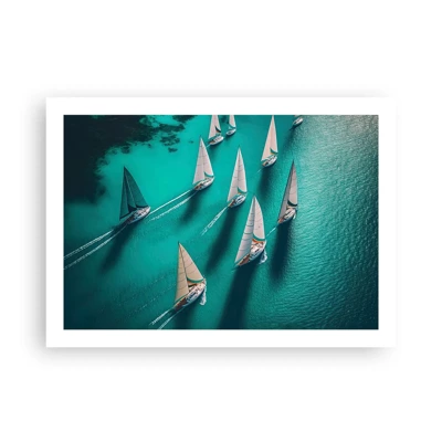 Poster - Competing with the Wind - 70x50 cm