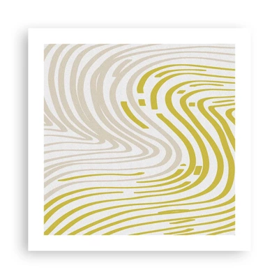 Poster - Composition with a Gentle Curve - 50x50 cm