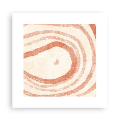 Poster - Coral Circles - Composition - 30x30 cm