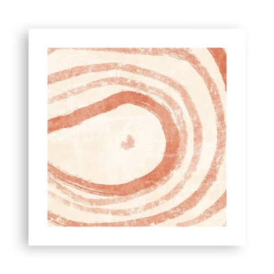 Poster - Coral Circles - Composition - 40x40 cm