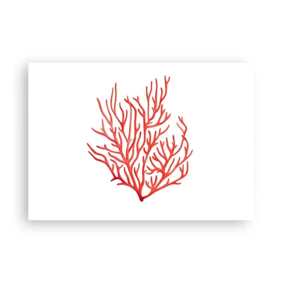 Poster - Coral Filigree - 100x70 cm