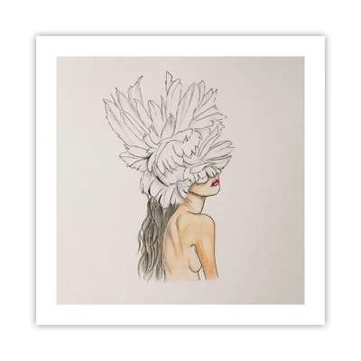 Poster - Crowned Beauty - 50x50 cm