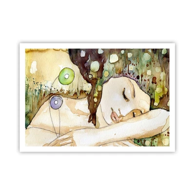 Poster - Emerald and Violet Dream - 100x70 cm