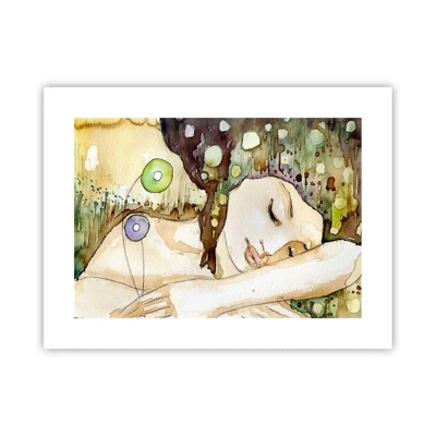 Poster - Emerald and Violet Dream - 40x30 cm