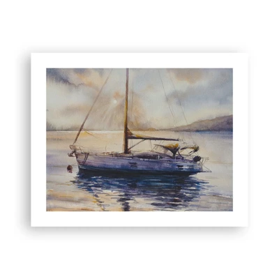 Poster - Evening in Harbour - 50x40 cm