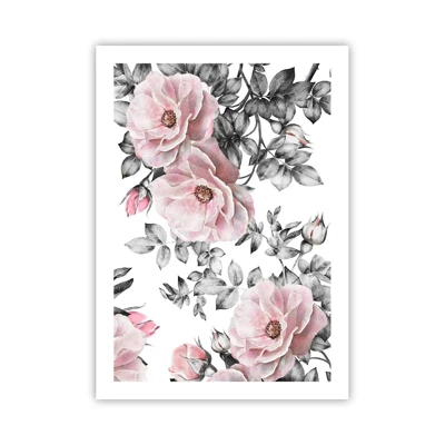 Poster - Getting Lost in Rose Flowers - 50x70 cm