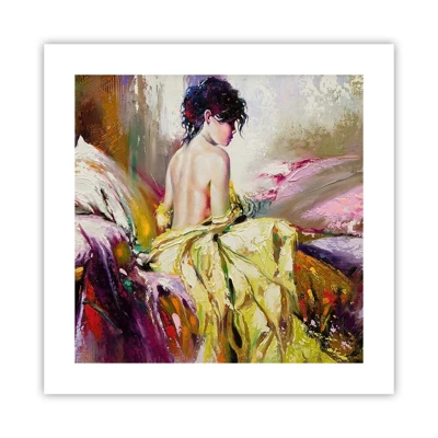 Poster - Graceful in Yellow - 40x40 cm