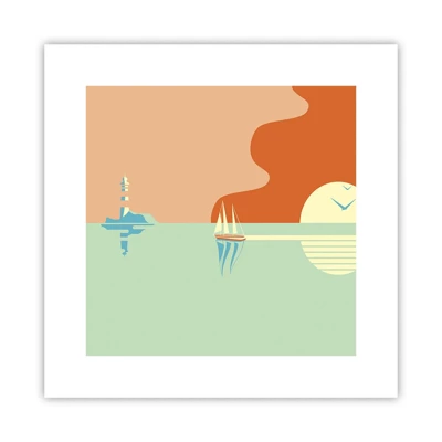Poster - Ideal Sea Landscape - 30x30 cm