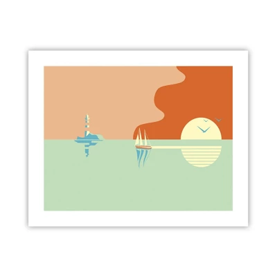 Poster - Ideal Sea Landscape - 50x40 cm