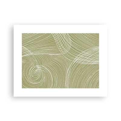 Poster - Intricate Abstract in White - 40x30 cm