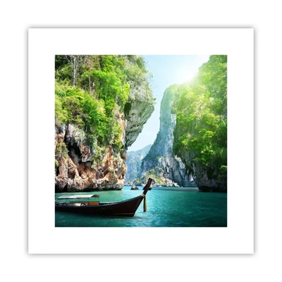 Poster - Invitation for an Exotic Trip - 30x30 cm