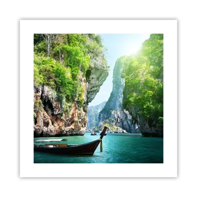 Poster - Invitation for an Exotic Trip - 40x40 cm