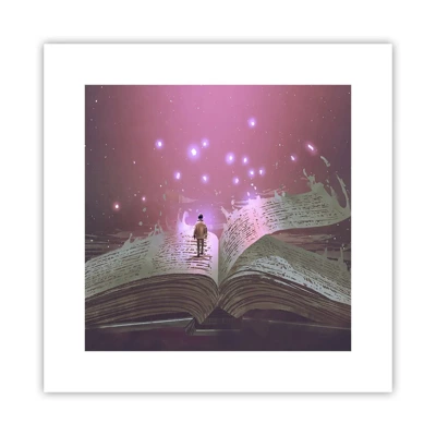 Poster - Invitation to Another World -Read It! - 30x30 cm