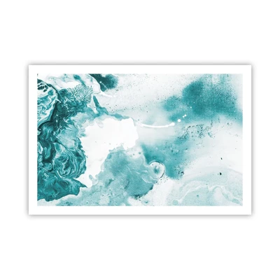 Poster - Lakes of Blue - 91x61 cm