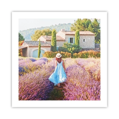 Poster - Lavender Girl - 50x50 cm