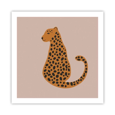 Poster - Leopard Print Is Fashionable - 60x60 cm