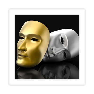 Poster - Life Is a Theatre - 50x50 cm