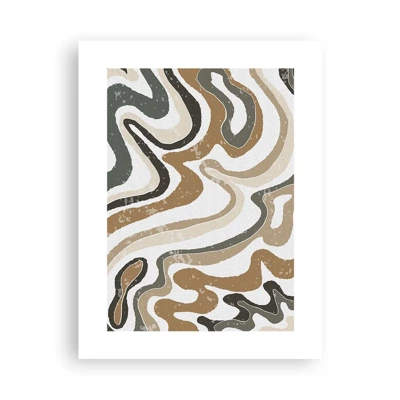 Poster - Meanders of Earth Colours - 30x40 cm
