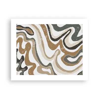 Poster - Meanders of Earth Colours - 50x40 cm