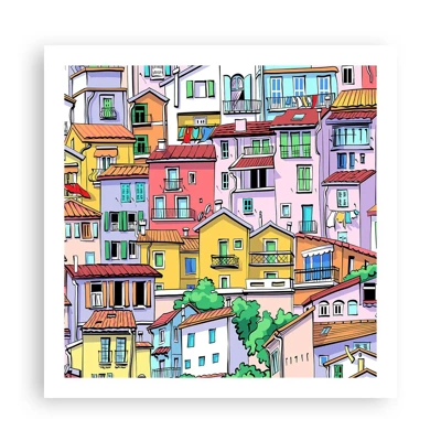 Poster - Merry City - 60x60 cm