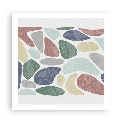 Poster - Mosaic of Powdered Colours - 60x60 cm